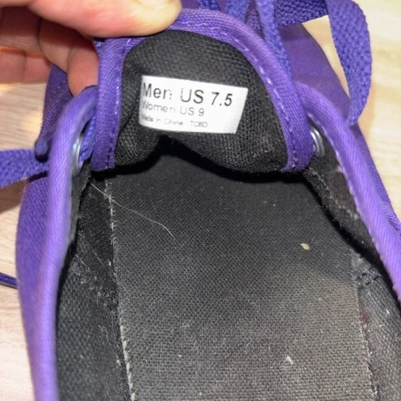 Purple Canvas Men's Shoes - Picture 9 of 9
